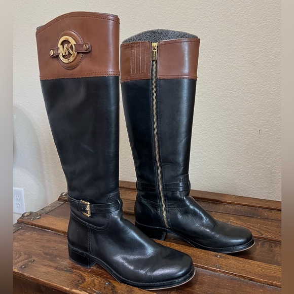 Leather Boots Michael Kors Rider Boots - Picture 9 of 9